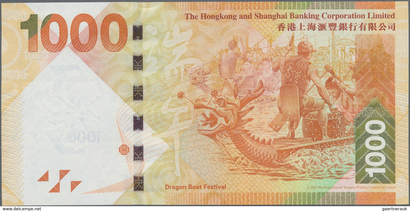 Hong Kong: Hongkong & Shanghai Banking Corporation Limited 1000 Dollars 2012, P.216b In Perfect UNC - Hongkong