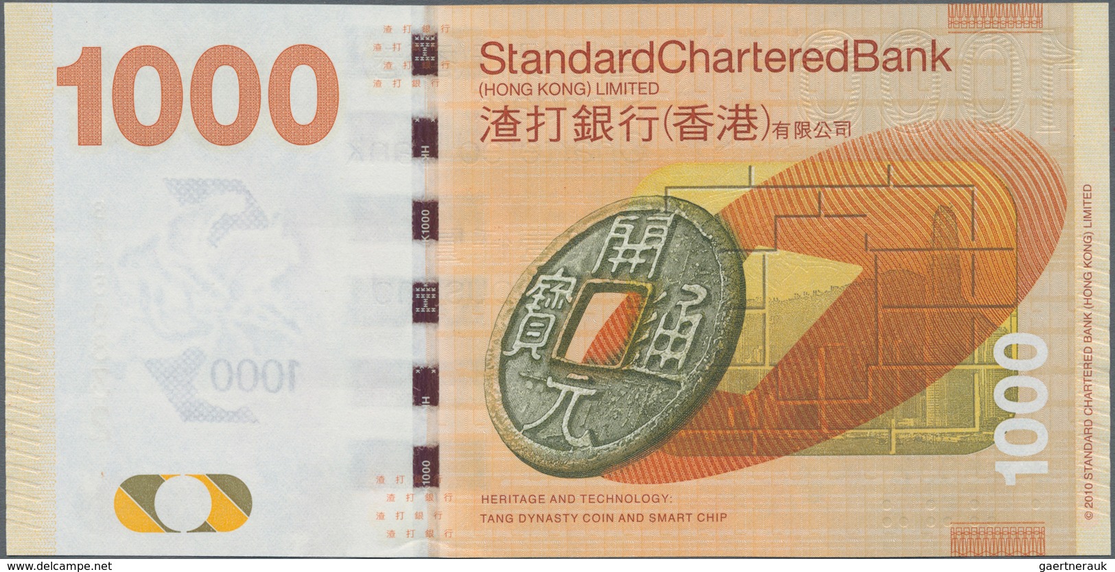 Hong Kong: Standard Chartered Bank (Hong Kong) Ltd 1000 Dollars 2016, P.301e In Perfect UNC Conditio - Hong Kong