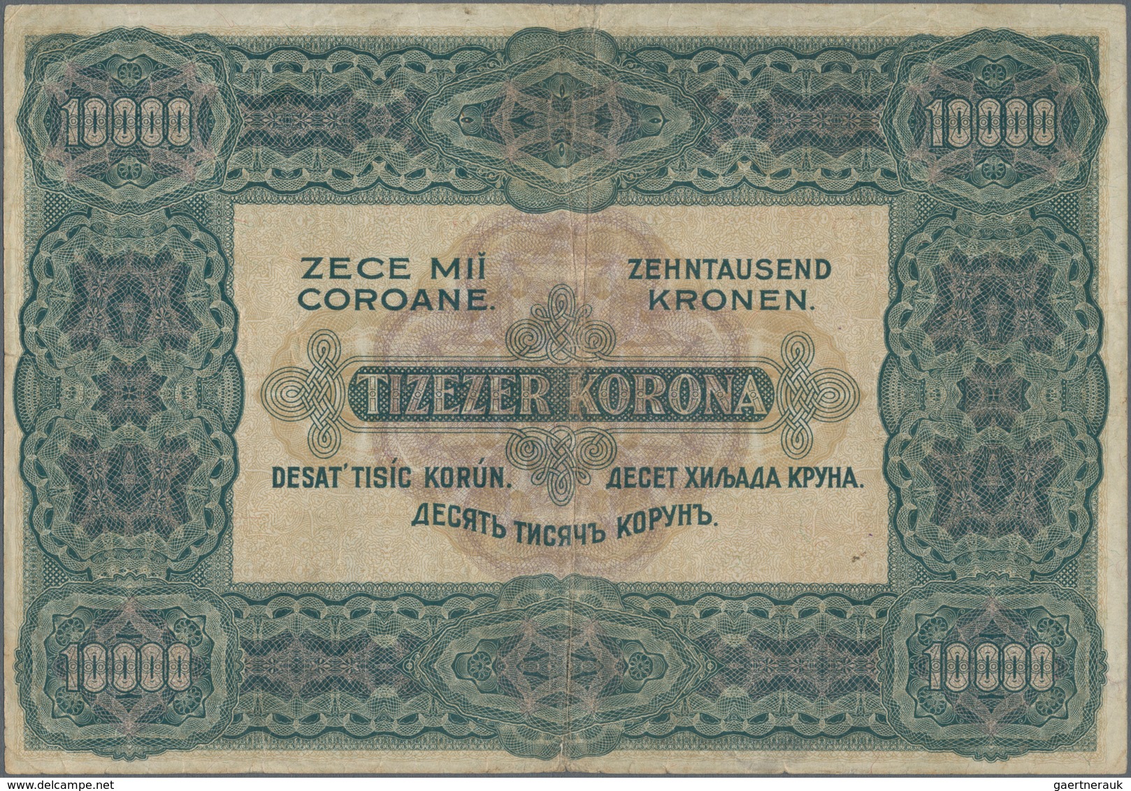 Hungary / Ungarn: 10.000 Korona 1920, P.68, Still Nice With Margin Splits And Tiny Border Tears. Con - Hungría