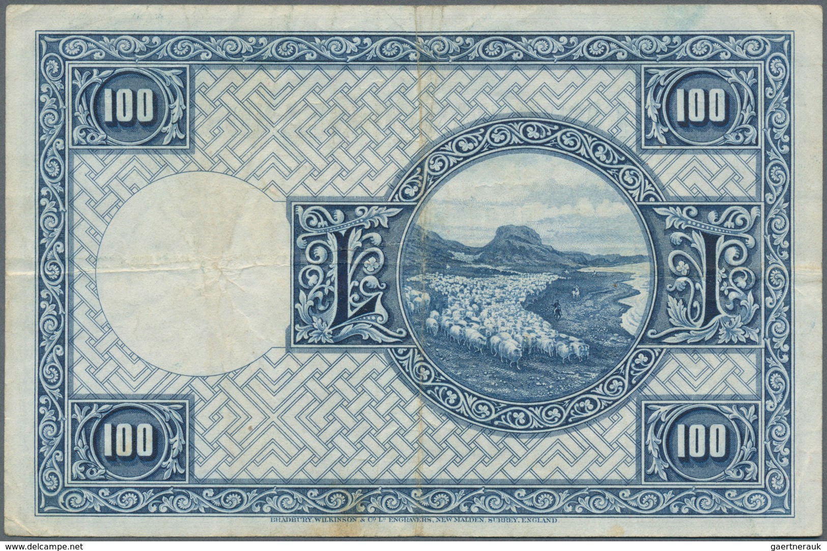 Iceland / Island: Landsbanki Íslands 100 Kronur L. 15.04.1928, P.35a, Still Nice With A Few Folds An - IJsland