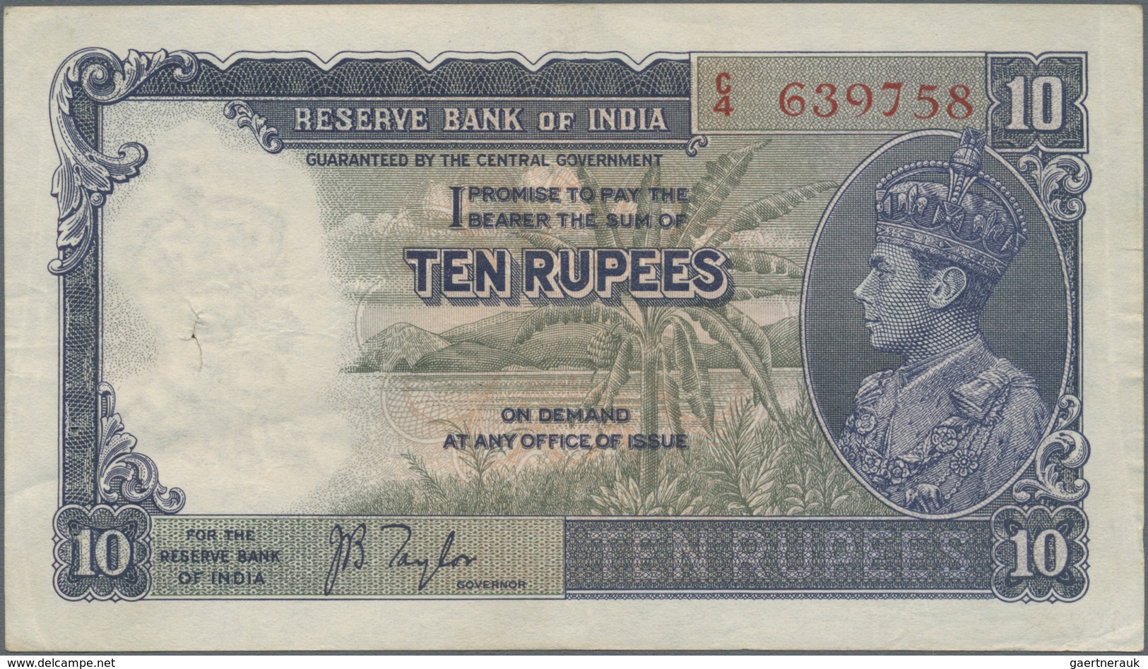 India / Indien: Set Of 2 Notes 10 Rupees ND P. 19a,b, Both In Similar Condition With Light Folds And - Indien