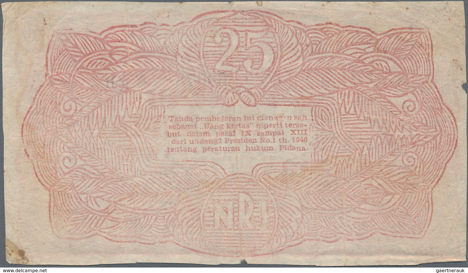 Indonesia / Indonesien: Set with 8 banknotes of the local & rebellious issues of the 1940's with 50