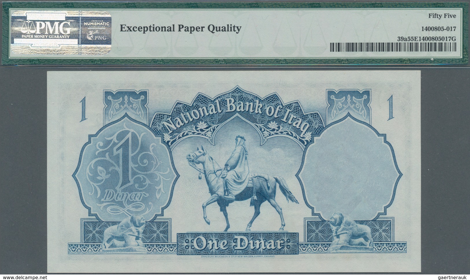 Iraq / Irak: National Bank Of Iraq 1 Dinar 1947, P.39a, Almost Perfect Condition With Crisp Paper An - Irak