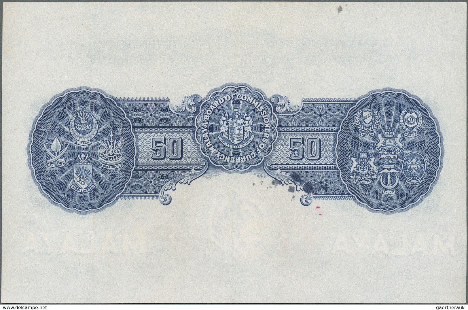 Malaya: Board Of Commissioners Of Currency 50 Dollars January 1st 1942, P.14, Extraordinary Rare Ban - Malasia