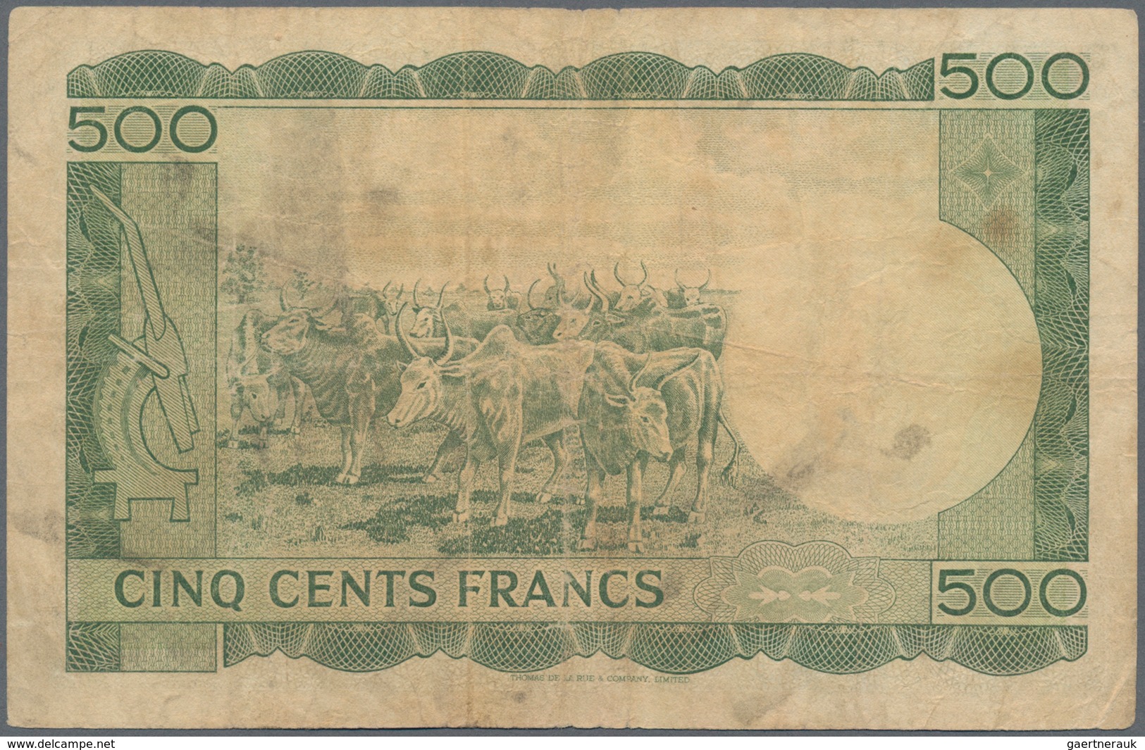 Mali: Very nice set with 5 banknotes Banque de la République du Mali with 100 and 5000 Francs first