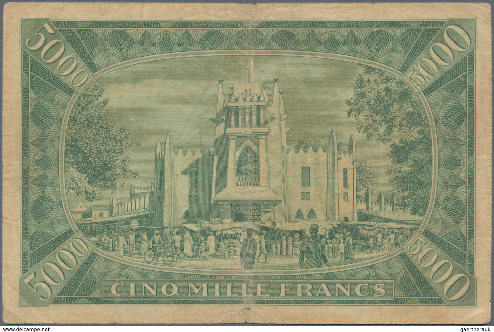 Mali: Banque De La République Du Mali 5000 Francs 1960, P.5, Toned Paper With A Number Of Pinholes A - Malí