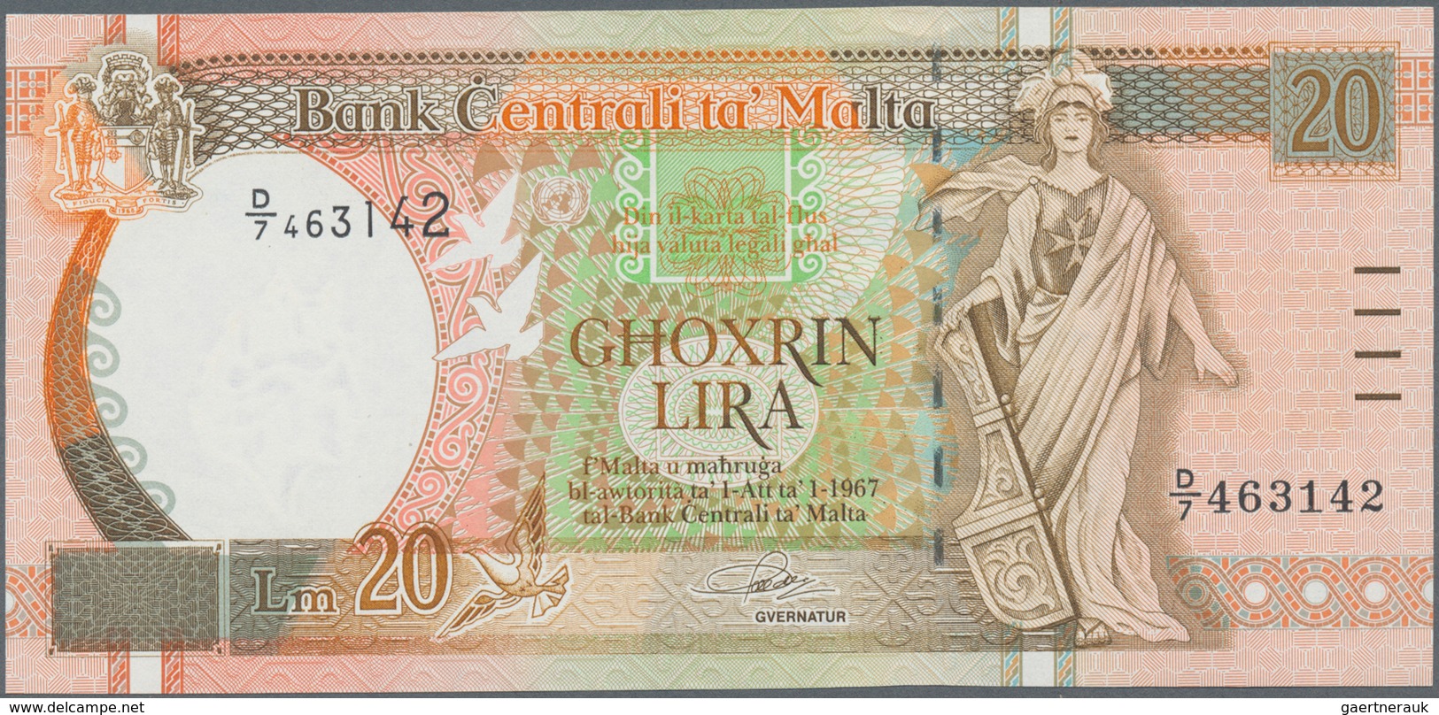 Malta: 20 Liri L.1967 (1994), P.48 In Perfect UNC Condition. - Malta