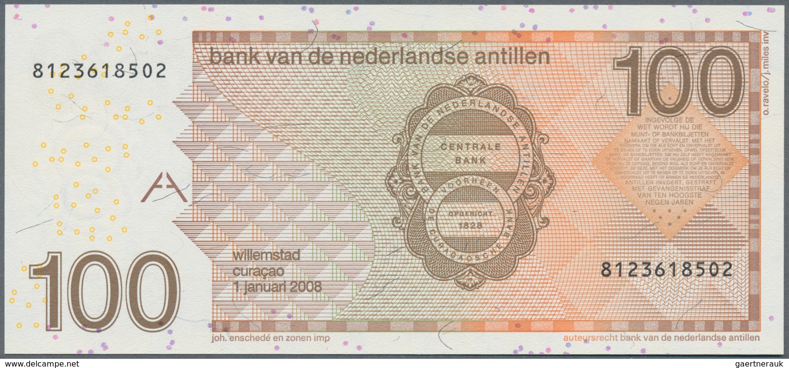 Netherlands Antilles / Niederländische Antillen: Pair With 50 Gulden 2006 P.30d (UNC) And 100 Gulden - Nederlandse Antillen (...-1986)