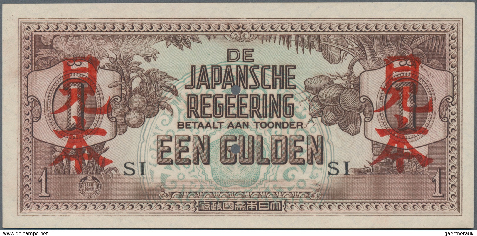 Netherlands Indies / Niederländisch Indien: De Japansche Regeering 1 Gulden ND(1942) SPECIMEN, P.123 - Indes Neerlandesas