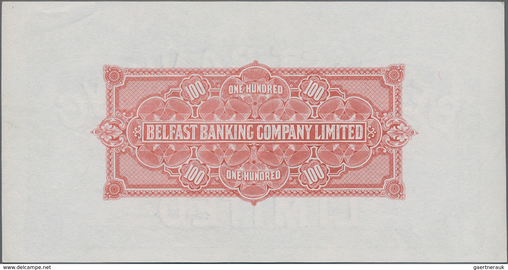 Northern Ireland / Nordirland: Belfast Banking Company Ltd. 100 Pounds Dated December 3rd 1963, P.13 - Otros & Sin Clasificación