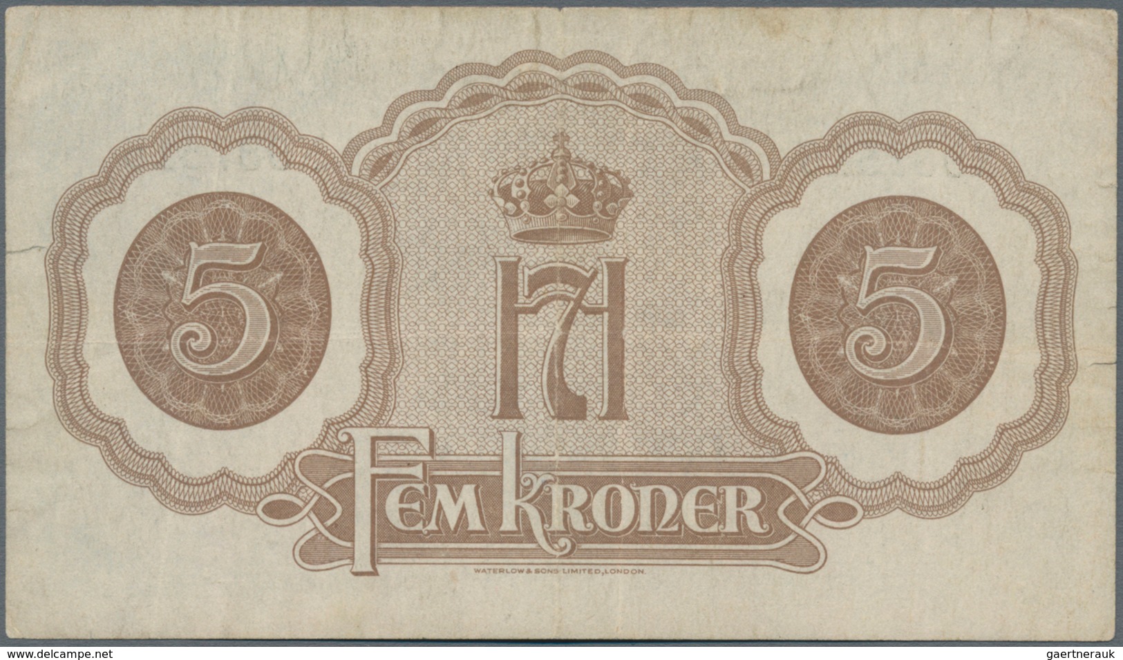 Norway / Norwegen: 5 Kroner 1944, P.19, Highly Rare And Hard To Find In A Good Condition Like This, - Noorwegen