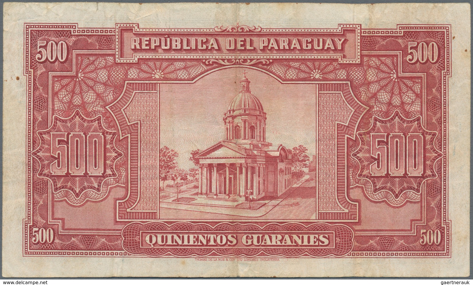 Paraguay: Pair With 5 Pesos Republica Del Paraguay L.1912 P.127 (UNC) And 500 Guaranies Banco Centra - Paraguay