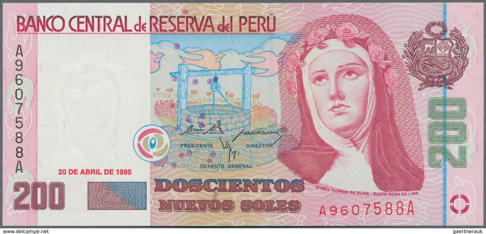 Peru: Banco Central De Reserva Del Perú 200 Nuevos Soles 1995, P.162 In Perfect UNC Condition. - Peru