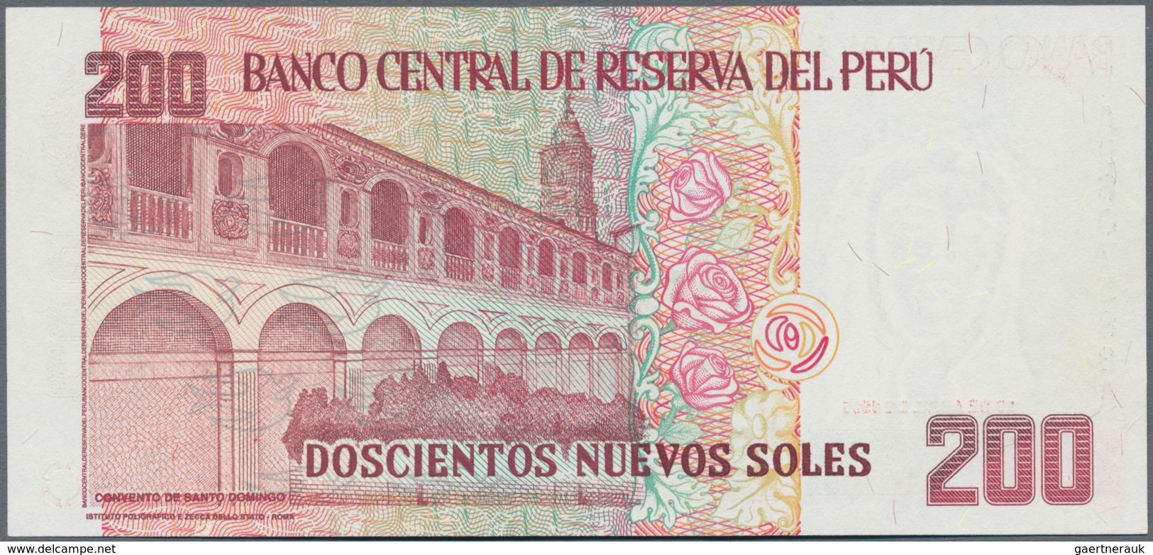 Peru: Banco Central De Reserva Del Perú 200 Nuevos Soles 1995, P.162 In Perfect UNC Condition. - Perú