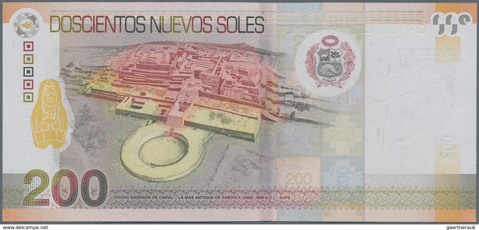 Peru: Banco Central De Reserva Del Perú 200 Nuevos Soles 2009, P.186 In Perfect UNC Condition. - Peru