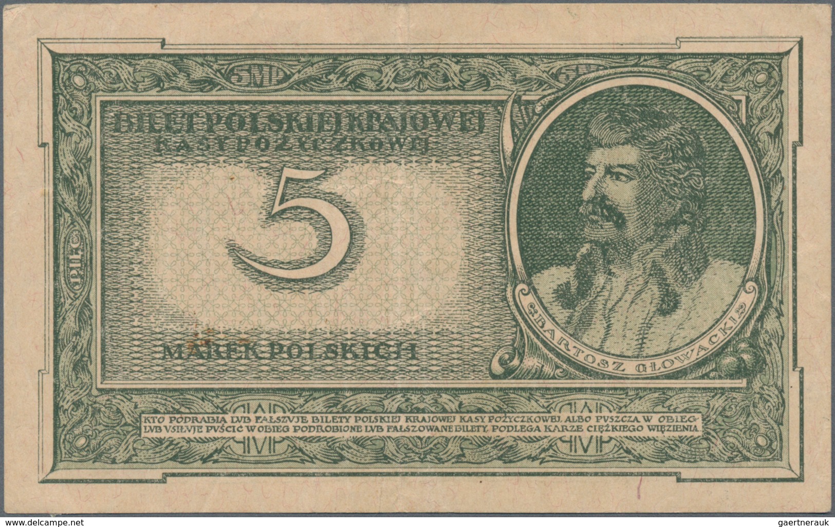 Poland / Polen: Set With 4 Banknotes Containing 1 Marka (VF+), 2x 5 Marka (VF) And 20 Marek (VF), P. - Polen