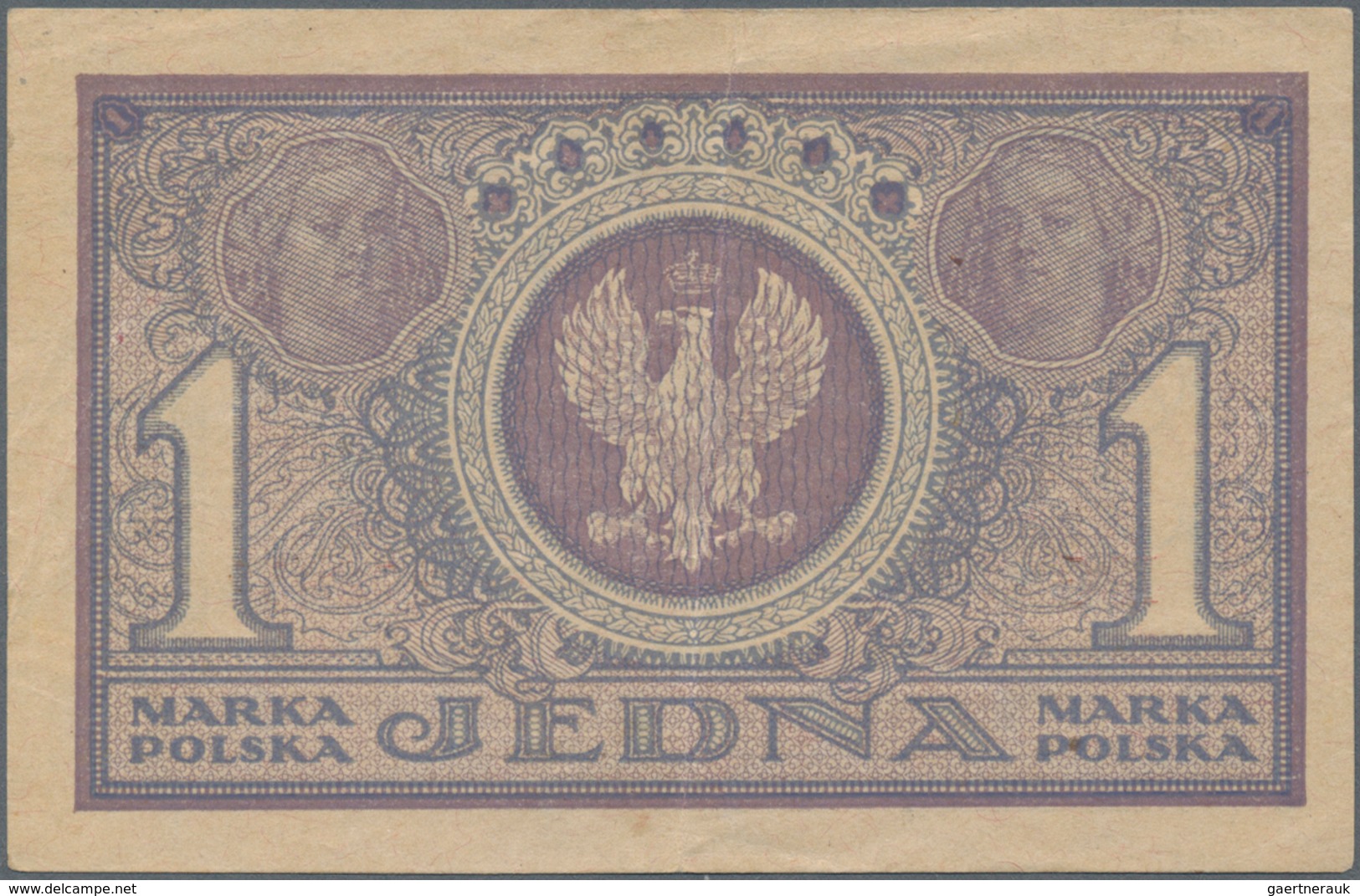 Poland / Polen: Set With 4 Banknotes Containing 1 Marka (VF+), 2x 5 Marka (VF) And 20 Marek (VF), P. - Polen