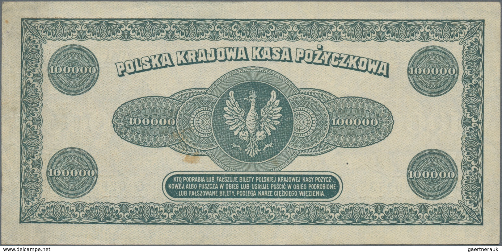 Poland / Polen: Set With 5 Banknotes Of The 1920’s Issue Comprising 10.000 Marek 1922 (XF), 50.000 M - Polen