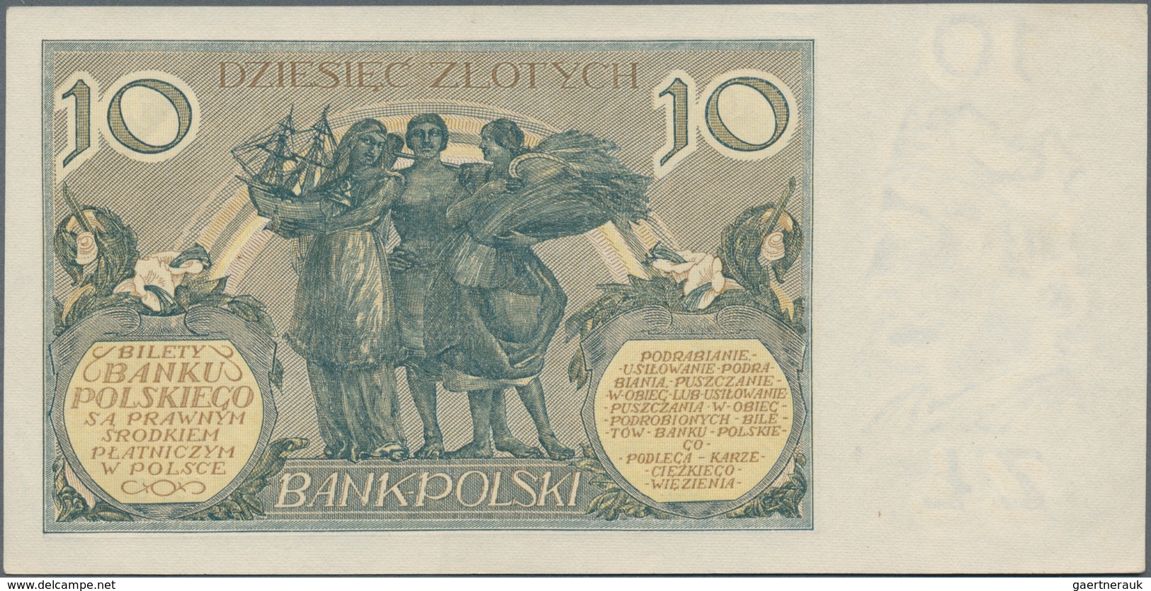 Poland / Polen: Set with 4 banknotes series 1931-34 with 5, 10, 20 and 100 Zlotych, P.69, 72, 73, 75