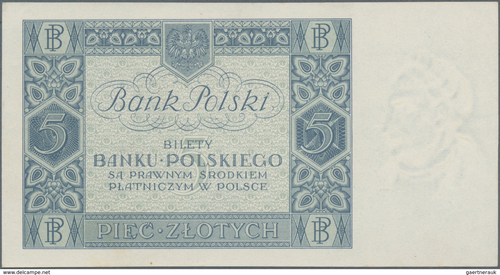 Poland / Polen: Set with 4 banknotes series 1931-34 with 5, 10, 20 and 100 Zlotych, P.69, 72, 73, 75