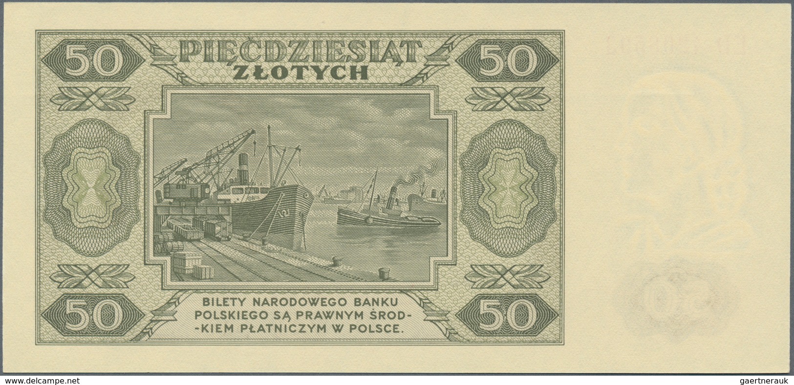 Poland / Polen: Set With 5 Banknotes Series 1948 With 2, 10, 20, 50 And 100 Zlotych, P.134, 136-139 - Poland