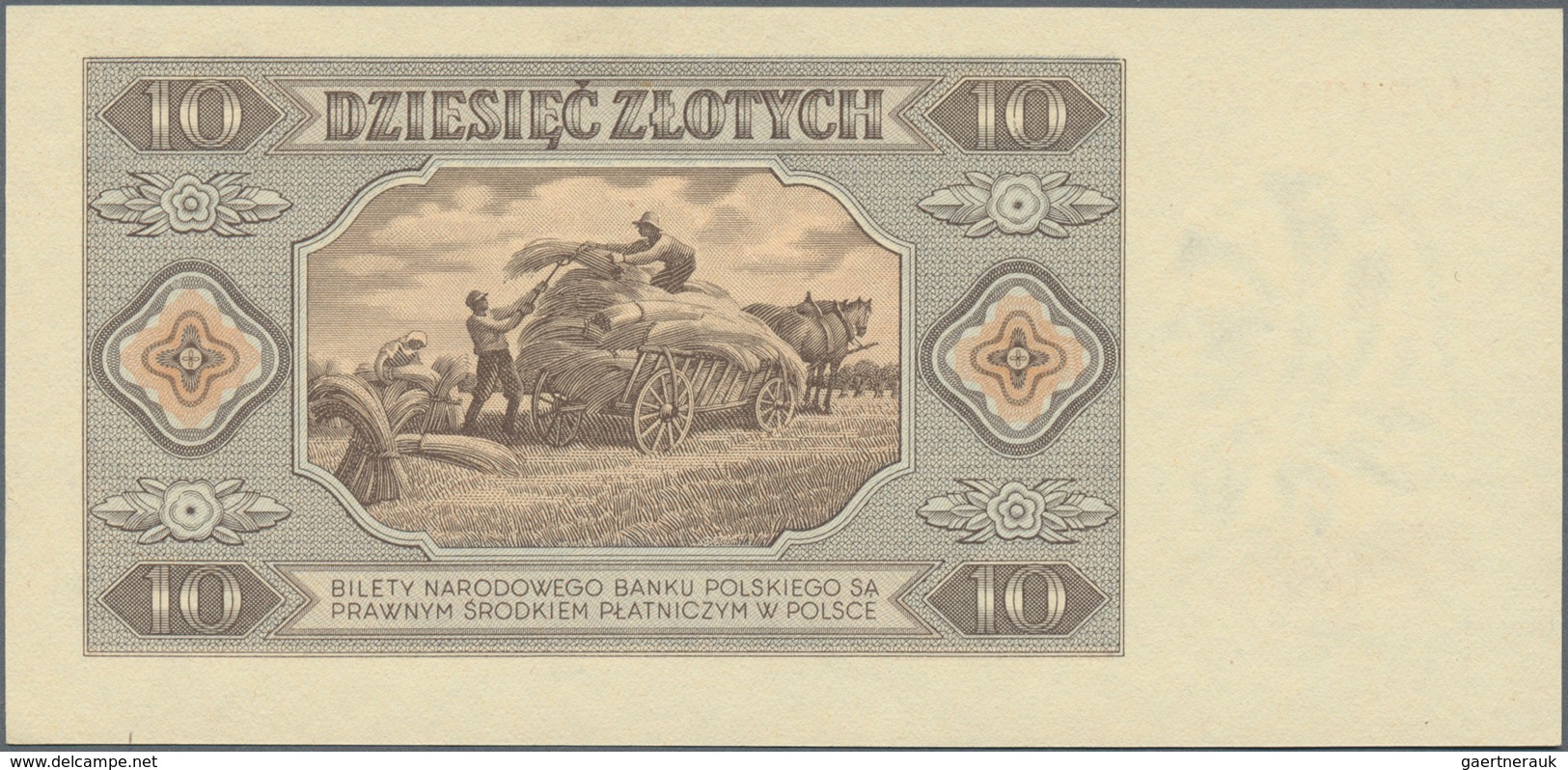 Poland / Polen: Set with 5 Banknotes series 1948 with 2, 10, 20, 50 and 100 Zlotych, P.134, 136-139