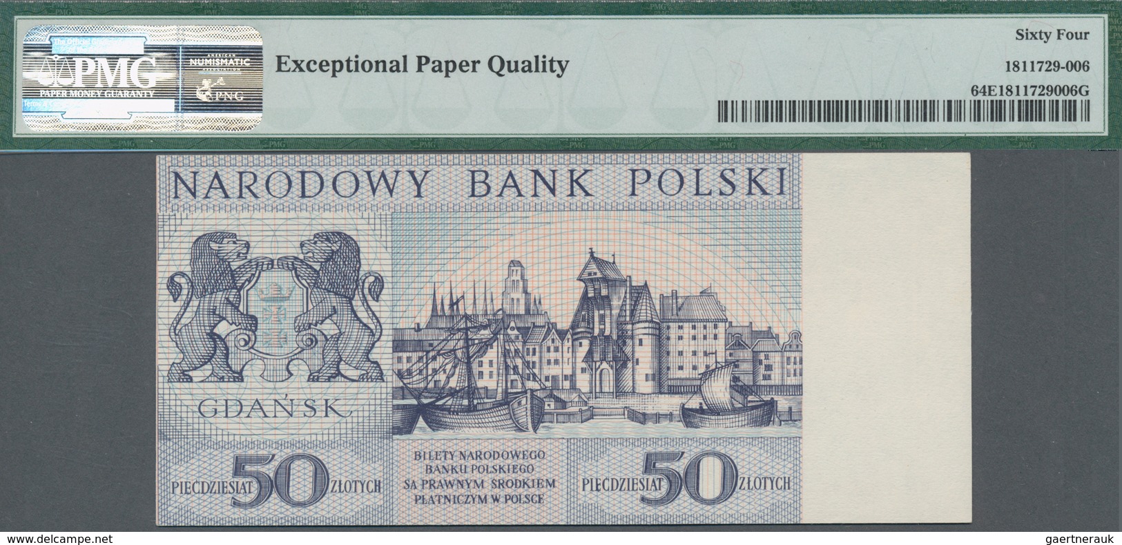 Poland / Polen: Unissued Banknote Essay 20 Zlotych 1965, P.NL, In Perfect UNC Condition, Offset Prin - Poland