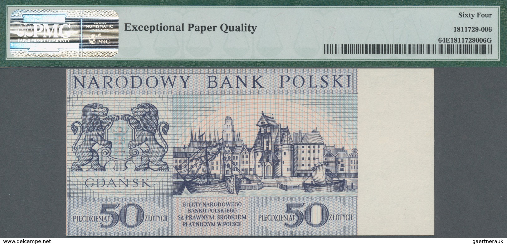 Poland / Polen: Unissued Banknote Essay 50 Zlotych 1965, P.NL, In Perfect UNC Condition, Offset Prin - Poland