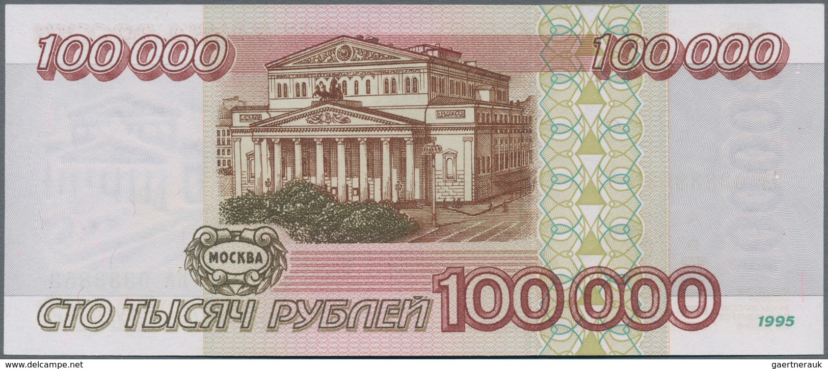 Russia / Russland: 100.000 Rubles 1995, P.265 In Perfect UNC Condition. - Russland