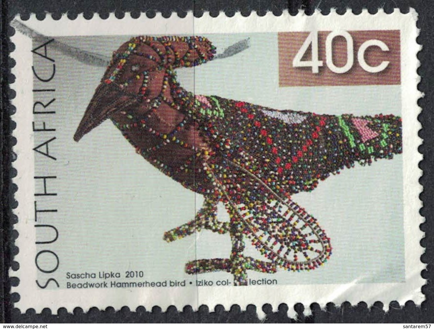 Afrique Du Sud 2010 Oblitération Ronde Used Stamp Sascha Lipka Oiseau Perlé Au Marteau - Gebraucht