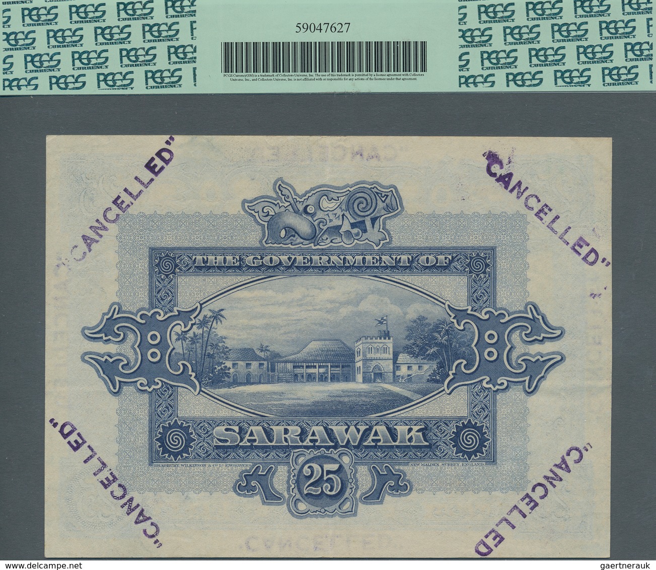 Sarawak: Government Of Sarawak 25 Dollars July 1st 1929, Extremely Rare Banknote In Excellent Condit - Malasia
