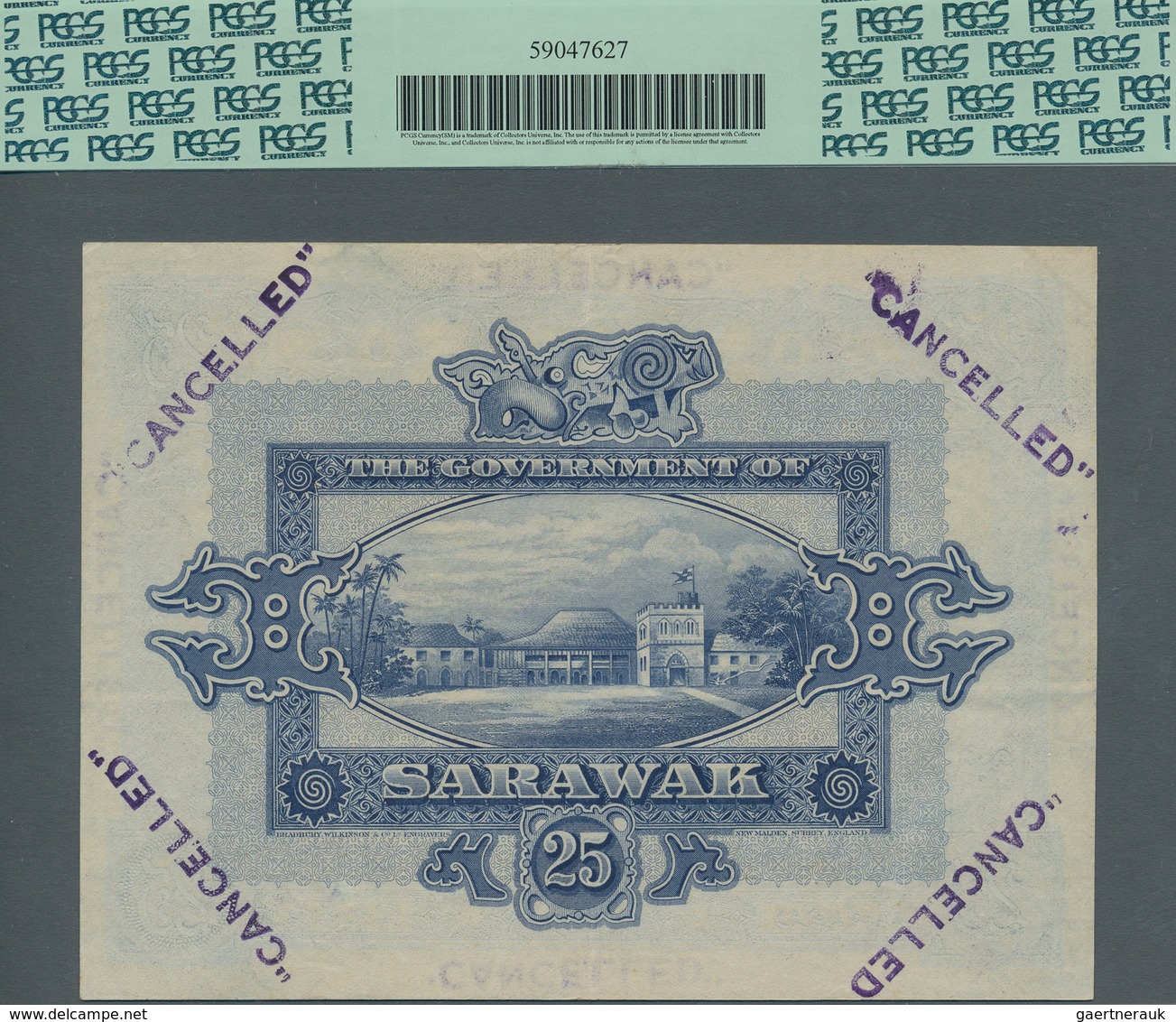 Sarawak: Government Of Sarawak 25 Dollars July 1st 1929, Extremely Rare Banknote In Excellent Condit - Maleisië