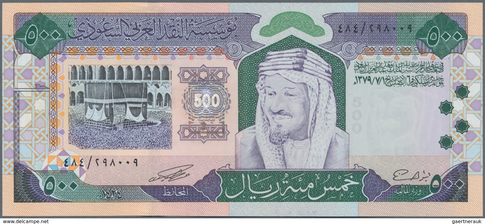 Saudi Arabia  / Saudi Arabien: Saudi Arabian Monetary Agency 500 Riyals 2003, P.30 In Perfect UNC Co - Arabie Saoudite