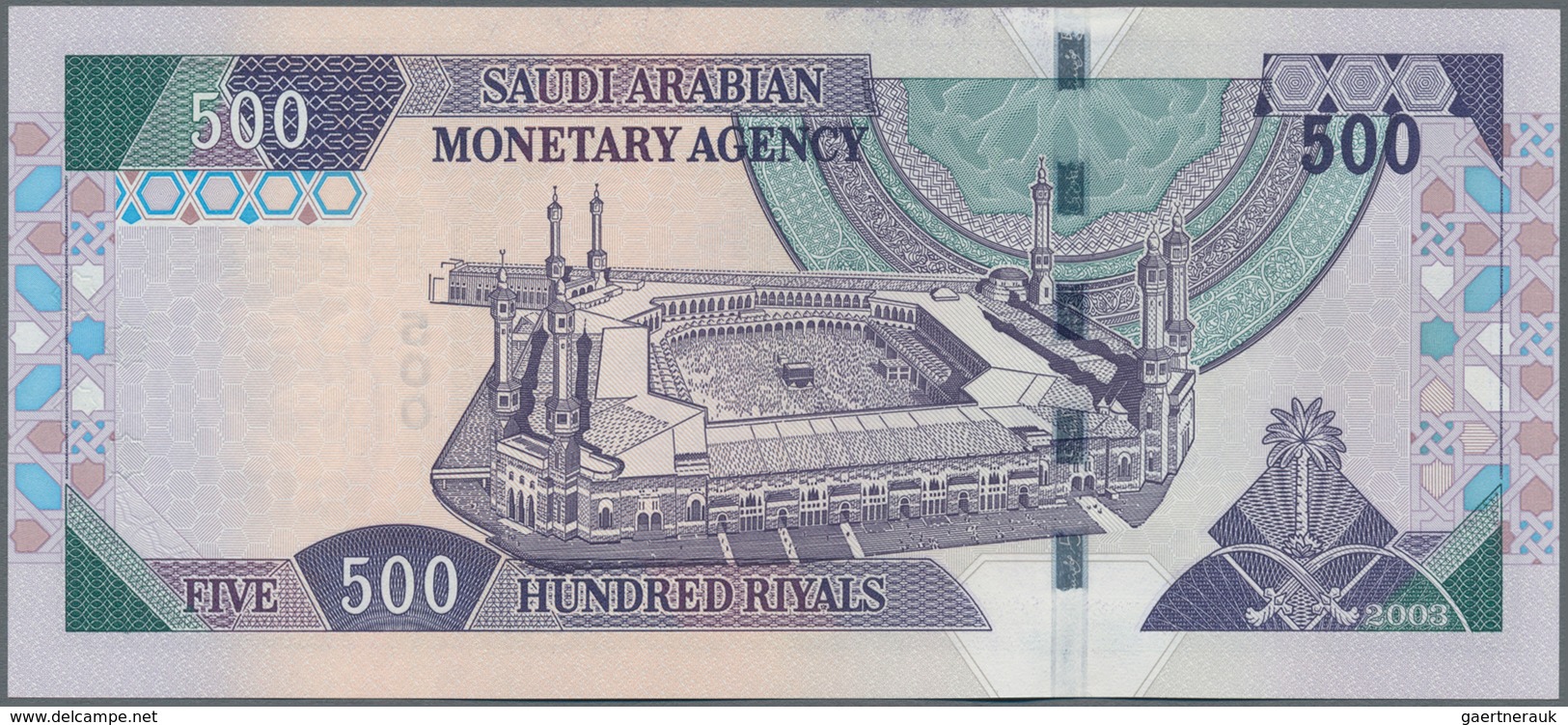 Saudi Arabia  / Saudi Arabien: Saudi Arabian Monetary Agency 500 Riyals 2003, P.30 In Perfect UNC Co - Arabie Saoudite