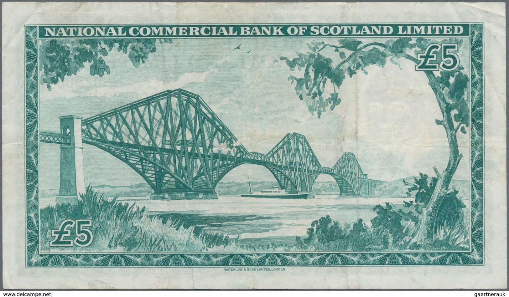 Scotland / Schottland: National Commercial Bank Of Scotland Limited 5 Pounds 1959, P.266, Still Stro - Andere & Zonder Classificatie