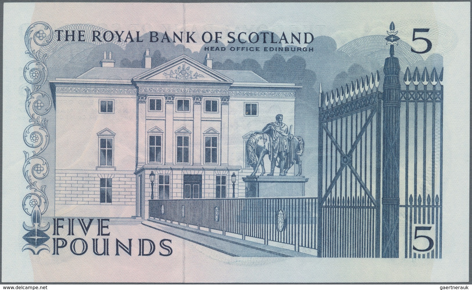 Scotland / Schottland: The Royal Bank Of Scotland 5 Pounds 1967, P.328a, Almost Perfect With A Very - Andere & Zonder Classificatie