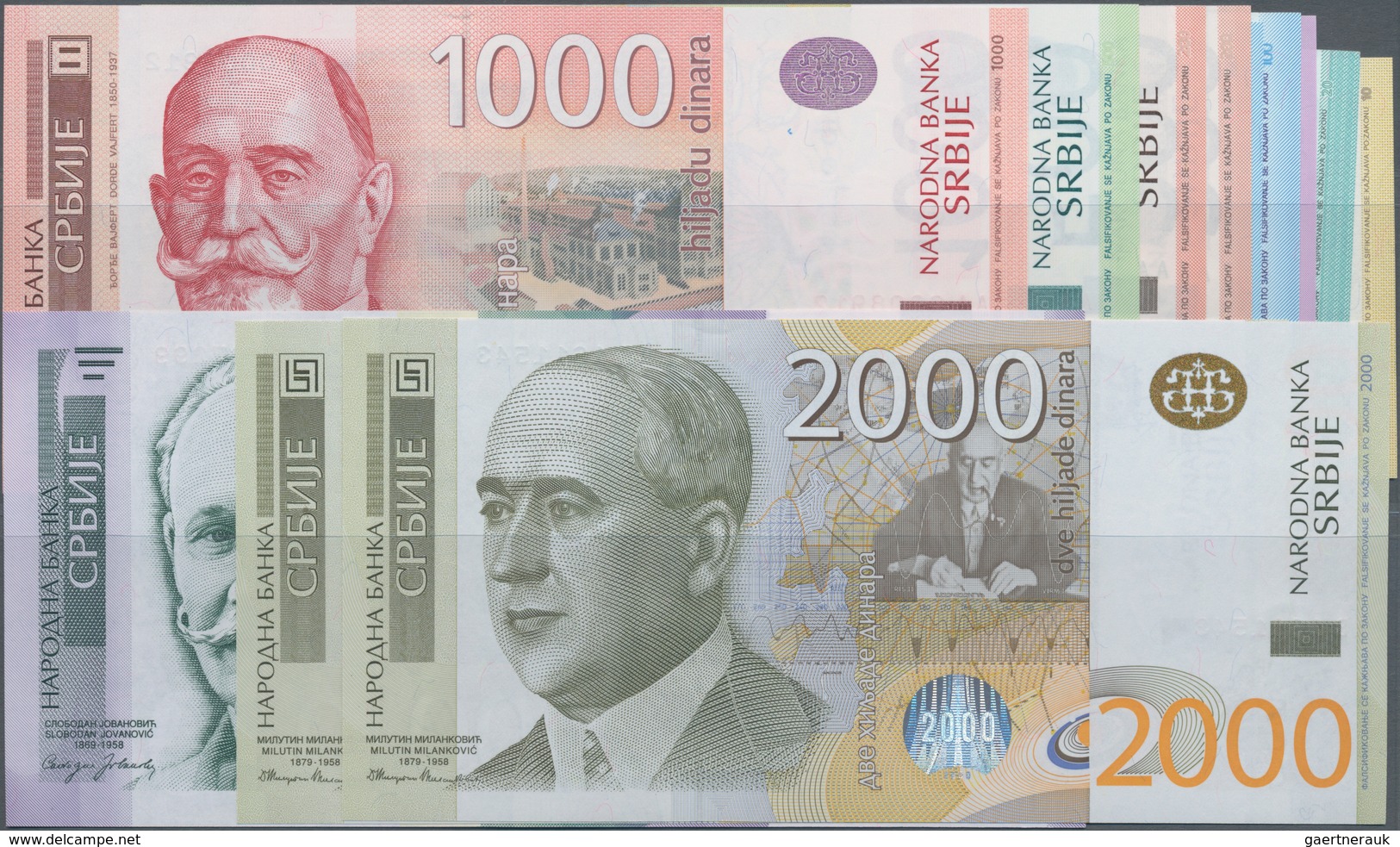 Serbia / Serbien: Nice Lot With 12 Banknotes Of The 2006 – 2016 Issue With 10, 20, 2x 100, 2x 200, 5 - Serbien