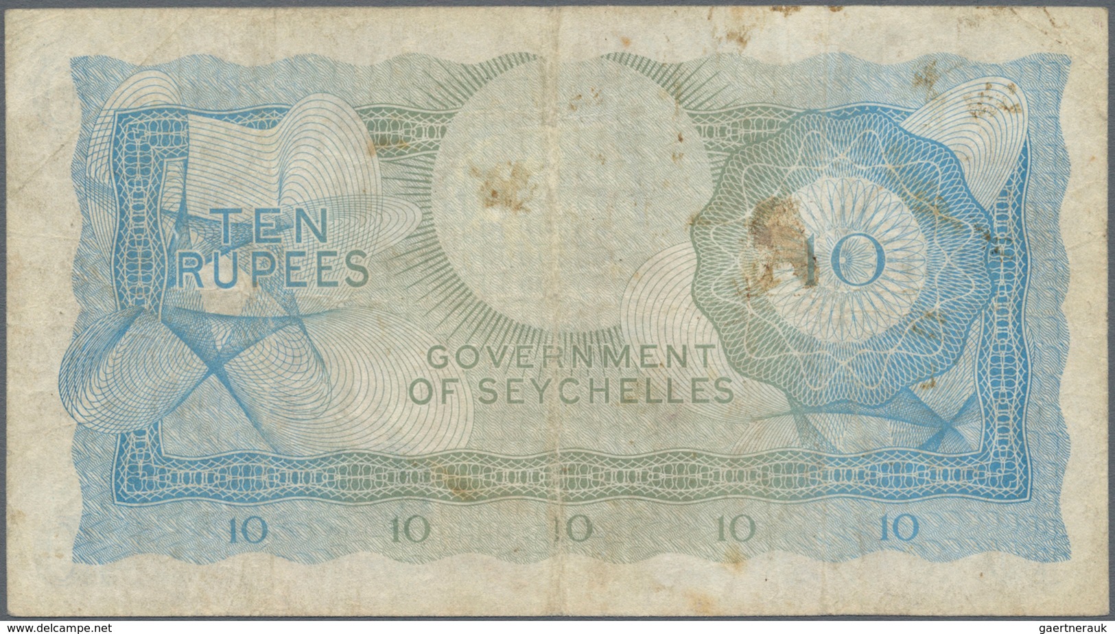 Seychelles / Seychellen: Government Of Seychelles 10 Rupees 1974, P.15b, Still Nice With Several Fol - Seychelles