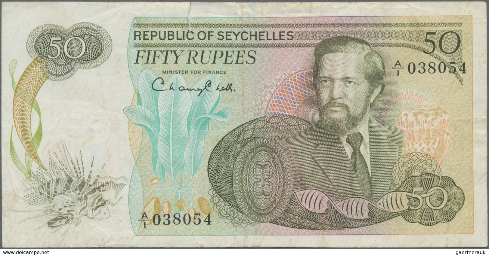 Seychelles / Seychellen: Republic Of Seychelles Set With 3 Banknotes Of The ND(1976-77) Series With - Seychellen