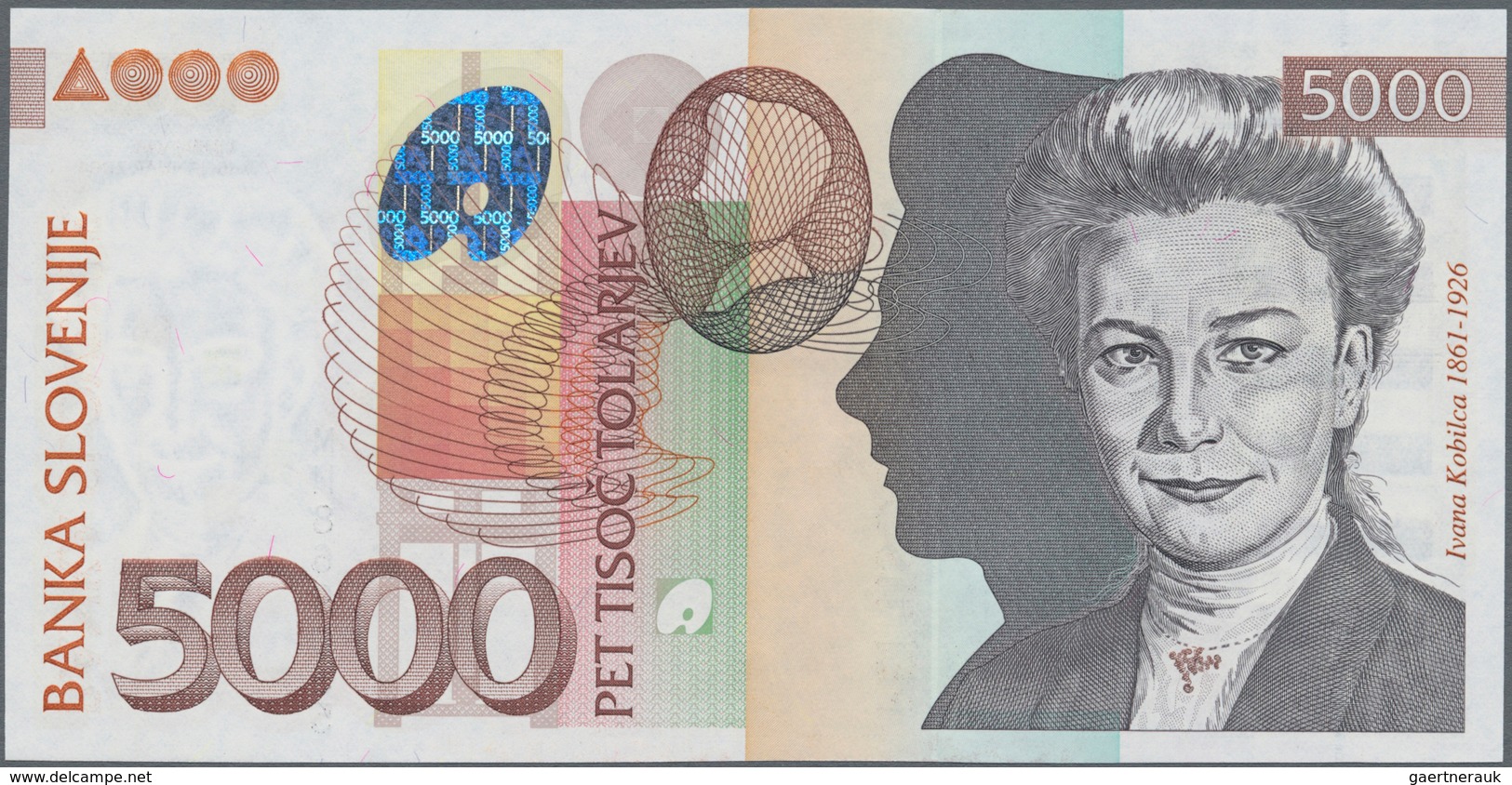 Slovenia / Slovenien: Pair With 5000 Tolarjev 2004 P.33b (UNC) And 10.000 Tolarjev 2000 P.24a (UNC). - Eslovenia