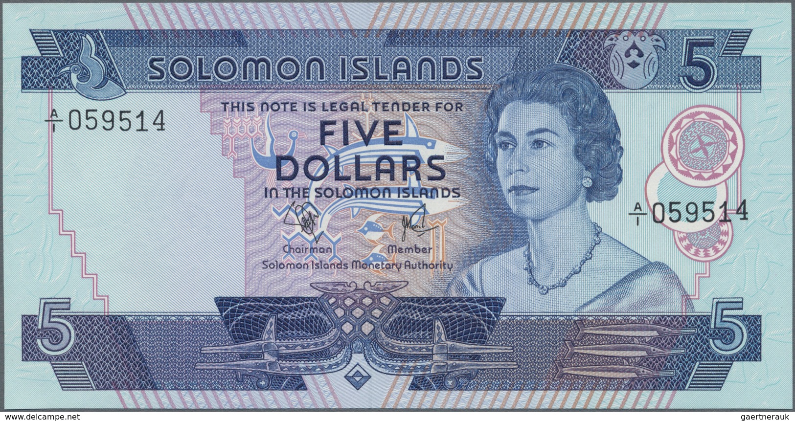 Solomon Islands: Solomon Islands Monetary Authority Set With 3 Banknotes 2, 5 And 10 Dollars ND(1977 - Salomonseilanden