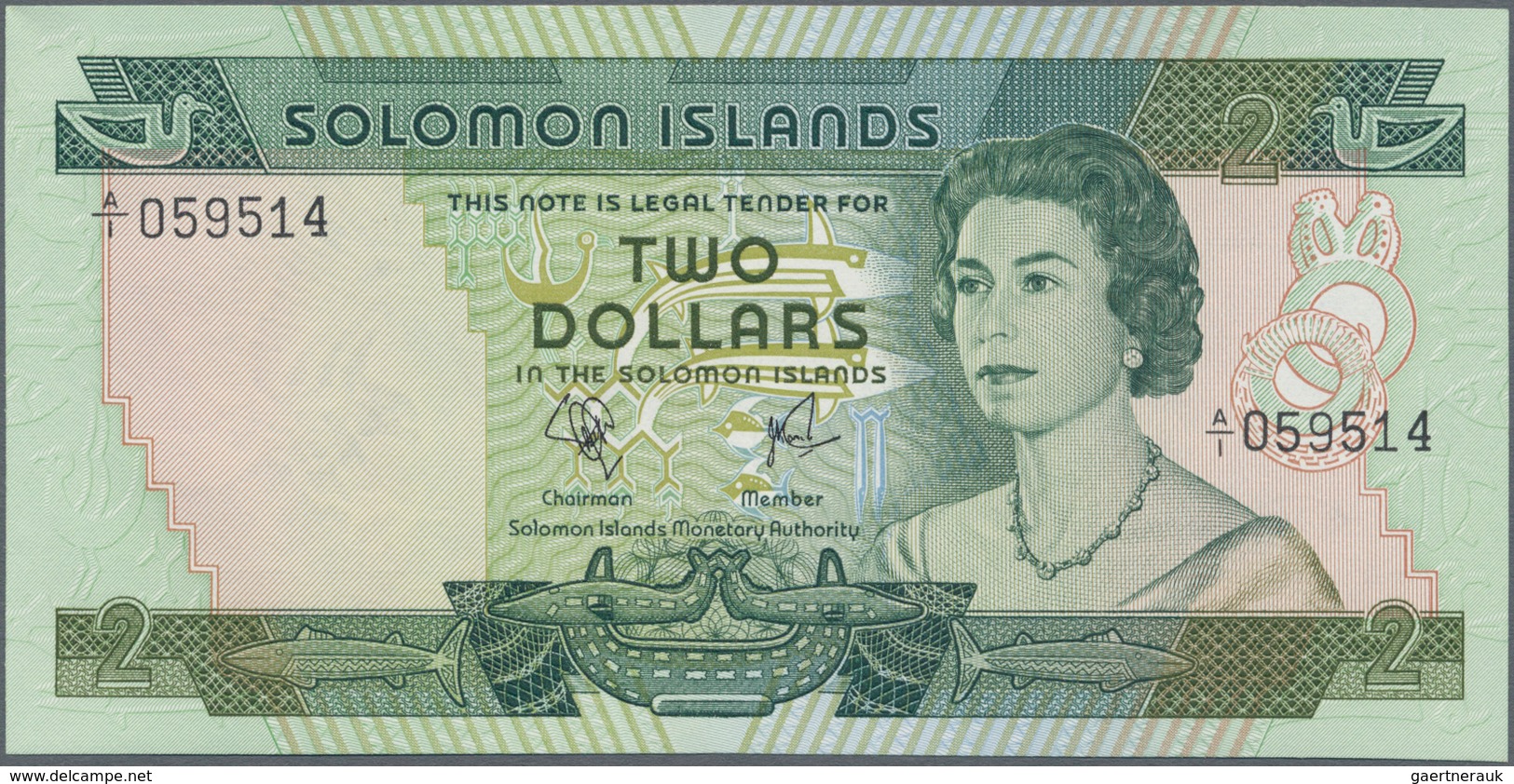 Solomon Islands: Solomon Islands Monetary Authority Set With 3 Banknotes 2, 5 And 10 Dollars ND(1977 - Salomonseilanden