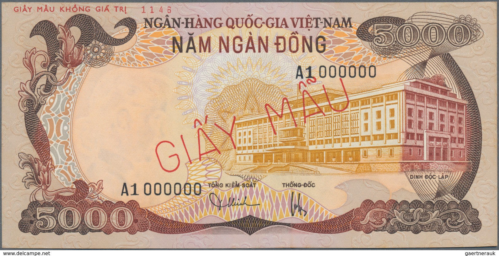 South Vietnam / Süd Vietnam: National Bank Of Vietnam Pair Of The 5000 And 10.000 Dong ND(1975) SPEC - Vietnam