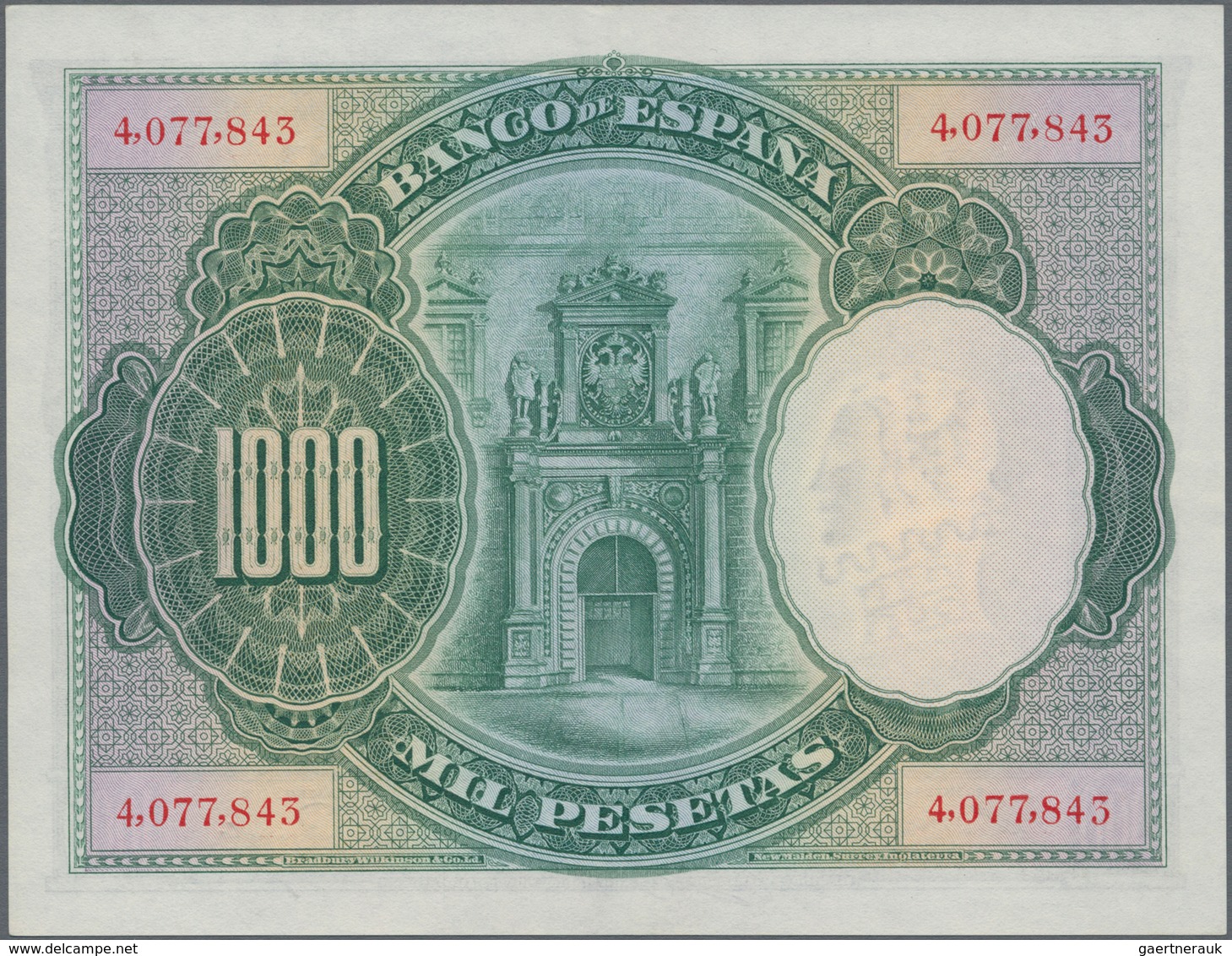 Spain / Spanien: 1000 Pesetas 1925, P.70c In AUNC Condition. - Otros & Sin Clasificación