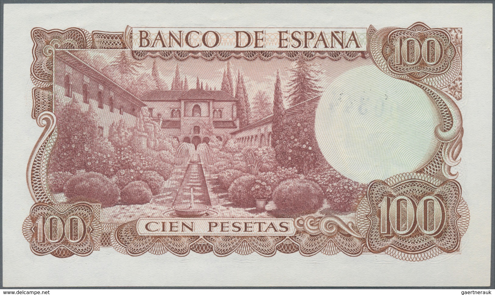 Spain / Spanien: El Banco De España 100 Pesetas 1970 SPECIMEN, P.152s With Specimen Number 00344 Sta - Sonstige & Ohne Zuordnung