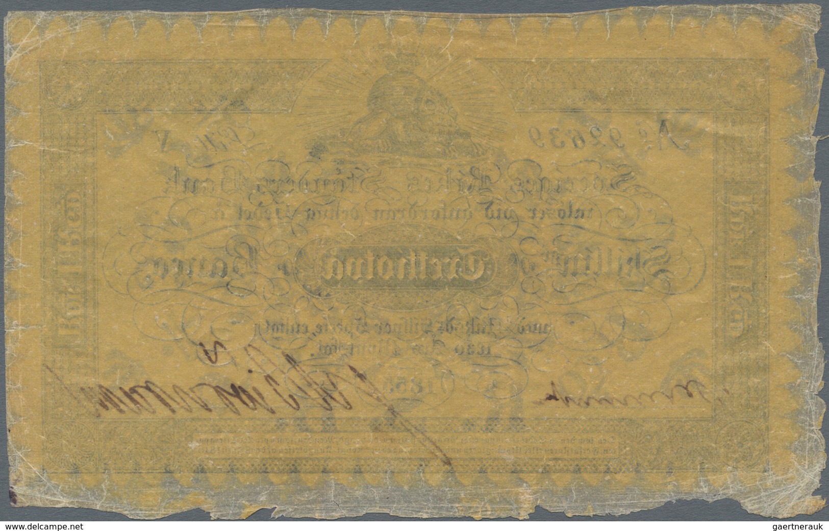 Sweden / Schweden: Sveriges Rikes Ständers Bank 32 Skillingar Banco 1855 With Printed Serial Numbers - Zweden