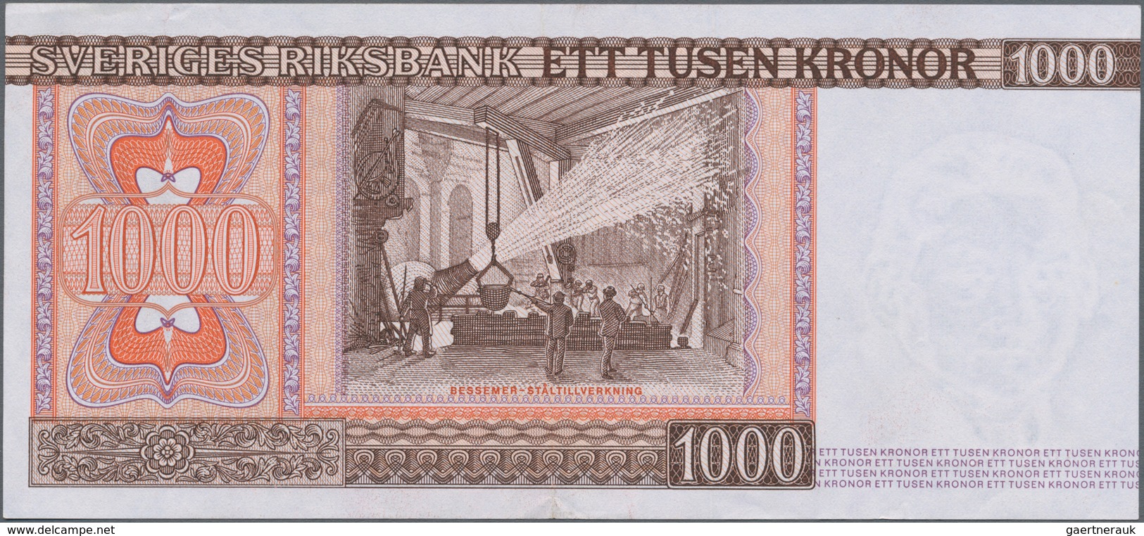 Sweden / Schweden: 1000 Kronor 1983 Replacement Note With “*”, P.55br, Excellent Condition With A St - Suecia