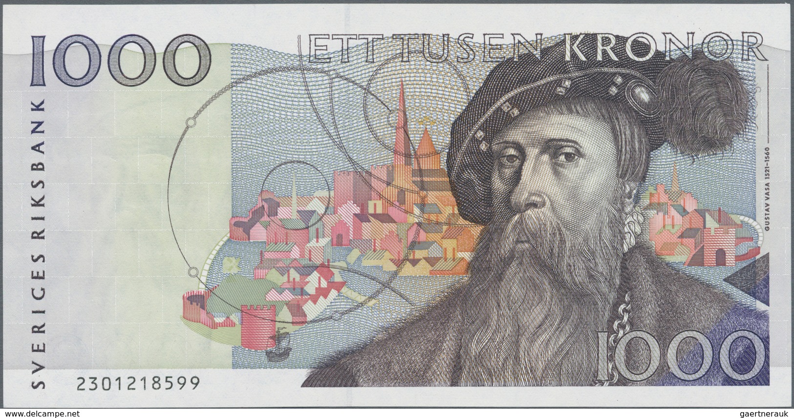 Sweden / Schweden: 1000 Kronor (199)2, P.60, Very Popular Banknote In Perfect UNC Condition. - Zweden