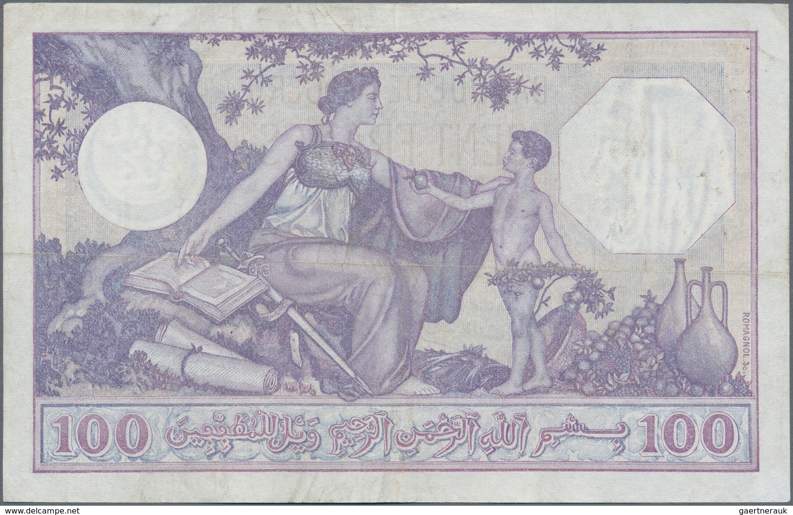 Tunisia / Tunisien: Banque De L'Algérie – TUNISIE 100 Francs 1938, P.10c, Very Nice Original Shape W - Tusesië