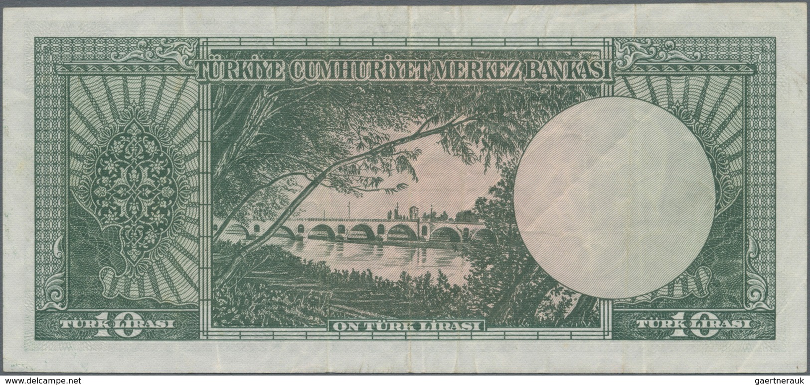 Turkey / Türkei: Pair With 10 Lira L.1930 (1951-61) P.161 (F+) And 100 Lira L.1930 (1951-65) P.177 ( - Turquia